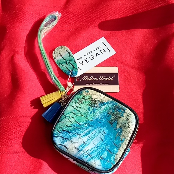 Mellow World Handbags - NWT vegan wristlet w/ tassels